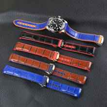 Pulseira de relógio masculina, acessórios de relógio para relógios ômega at150 wireless 20mm 22mm, pulseira de borracha de silicone para homens 2024 - compre barato