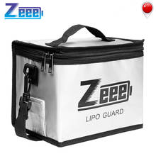 Zeee Lipo Battery Safe Bag 215*145*165mm Fireproof Explosionproof Bag RC Lipo Battery Fire Safe Guard Portable Storage Handbag 2024 - buy cheap