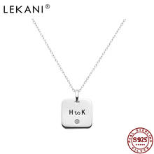 LEKANI Women's Necklace S925 Sterling Silver Trendy Simple Tag Letter Customize Pendant Necklaces Romantic Gift For Girlfriend 2024 - buy cheap