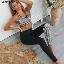 GANYANR Gym Clothing Yoga Set Fitness Workout Women Jogging Sportswear Gym Wear Tracksuit Leggings Sports Bra Activewear Sexy 2024 - buy cheap