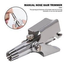 Dropshipping Washable Manual Nose Hair Trimmer Stainless Steel Nasal Ear Hair Shaver Cutter Nariz Nasal Shaver Washable 2024 - buy cheap