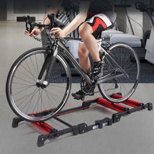 Складной велосипедный тренировочный стенд для тренировок в помещении, велосипедный роликовый тренажер для 24-29 MTB из алюминиевого сплава, домашняя велосипедная тренировочная станция 2024 - купить недорого
