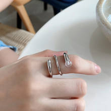 Amaiyllis 925 prata esterlina anel aberto cor de prata hipster jóias femininas moda anel espiral 2024 - compre barato