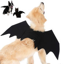 New Cute Pet Clothes Black Bat Wings Harness Costume for Halloween Cosplay Cat Dog Halloween Party for Pet Supplies 2024 - buy cheap