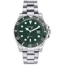 Parnis 40mm Automatic Men watch green dial Sapphire glass green ceramic bezel miyota 8215 Self winding movement 2024 - buy cheap