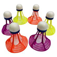 Bola de plástico de nailon para entrenamiento, accesorio para bádminton, Airshuttle, resistente al viento, 3 uds. Por paquete 2024 - compra barato