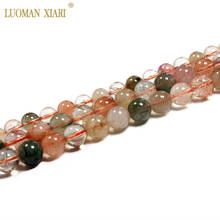 Fine AAA Natural Colorful Rutilated Quartz Round Stone Beads For Jewelry Making DIY Bracelet Necklace 6/8/10 mm Strand 15'' 2024 - buy cheap