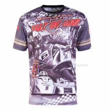 Camiseta de motocicleta para ilha de man tt, roupa curta com estampa personalizada, corrida de moto, motocross 2024 - compre barato