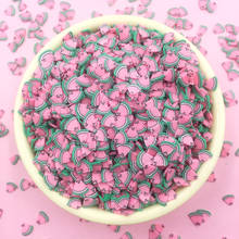 Arcilla polimérica Kawaii de sandía, 50g, para manualidades, decoración artística de uñas, decoración para teléfono, 5mm 2024 - compra barato