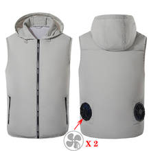 Air-conditioning Casual Clothing USB Cooling Fan Jackets Summer Heatstroke Prevention Vest Jacket Breathable Waistcoat Vest 2024 - buy cheap