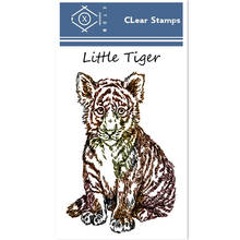 Panfelou pequeno tigre cub animal transparente silicone borracha selos transparente desenho animado para scrapbooking/diy páscoa álbum de casamento 2024 - compre barato