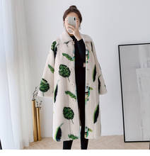 Wool Fashion Printing 100% Real Fur Coat Warm Soft Female Jacket Winter Coats Women 2020 Women's Clothing Ropa De Mujer Zjt838 2024 - buy cheap