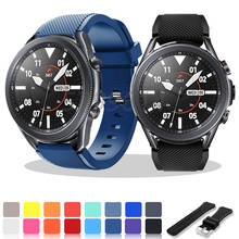 Pulseira de relógio substituível, pulseira de silicone esportiva para samsung galaxy watch 3 45 41mm e huawei watch gt2 42 46mm 2024 - compre barato