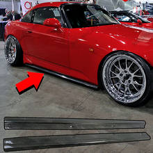 For Honda S2000 S2K AP1 AP2 Real Carbon Fiber Side Skirt Add On Extension Parts 2024 - buy cheap