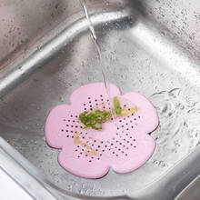 Acessórios de cozinha silicone pia dreno banheira filtro de cabelo flor esgoto outfall filtro de cozinha gadgets ferramentas do banheiro 2024 - compre barato