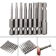 8Pcs 50mm 1/4'' Hex Shank Screwdriver Bits Magnetic Screwdriver Bit Set Hand Tools Electric Screw Drivers H1.5-H8 For Power Tool 2024 - buy cheap