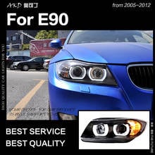 AKD Car Styling for E90 Headlights 2005-2012 320i 318i 323i 325i Headlight DRL Hid Head Lamp Angel Eye Bi Xenon Beam Accessories 2024 - buy cheap