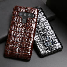 Genuine Leather Phone Case For LG V50 V40 V30 V20 V10 G3 G4 G5 G6 G7 G8 G8s G8X Q6 Q7 Q8 ThinQ K40 Crocodile Tail Cover Funda 2024 - buy cheap