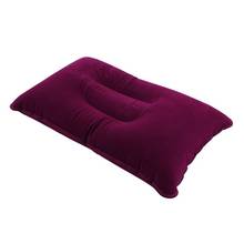 3 цвета, уличная портативная складная надувная подушка, двухсторонняя флокирующая подушка для детской отеля, Подушка для сна 2024 - купить недорого