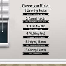 Escola sala de aula decoração estudantes clarsroom regras vinil adesivo de parede estudo regulamento decalques de parede regra classe murais de vinil 2024 - compre barato