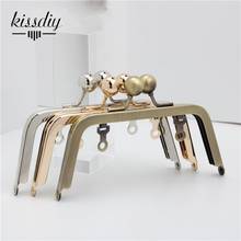 KISSDIY 5PCS 14CM No Hole Women DIY Bag Making Purse Frame Metal kiss clip Clasp Accessory 2024 - buy cheap