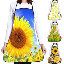 Kitchen Apron Sunflower Lemon Print Women Oil Water Proof Home Cooking Baking Cleaning Apron Home Cleaning Tools 2024 - buy cheap