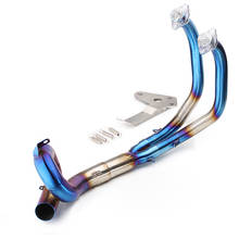 Full Exhaust System Link Pipes 304 Stainless Steel 51mm For Yamaha 2014-2018 XSR700 FZ07 MT MT07 Slip on 2024 - buy cheap