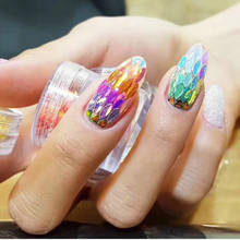 1 Uds. De esmalte de uñas en polvo acrílico en forma de hoja DIY, conjunto de decoraciones para manicura de cristal, Accesorios profesionales para uñas 2024 - compra barato