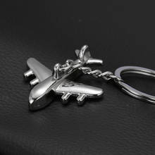 New Metal Silver Color Aircraft Pendents Key Ring Key Chain For Boys Car Keychain Women Jewelry Accessories Bijouterie S020 2024 - buy cheap