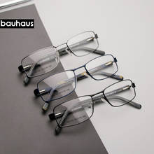 ZG130 Bauhaus new arrival metal frame acetate temple high quality prescription glasses 2024 - buy cheap