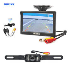 Smalak-monitor para caminhão e carro, sem fio, 5 polegadas, para van, com câmera de visão noturna, sistema de segurança de estacionamento, estacionamento 2024 - compre barato