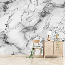 Milofi-mural 3D personalizado, papel tapiz con patrón de mármol blanco de jazz, estilo europeo, para sala de estar, dormitorio, decoración de pared 2024 - compra barato