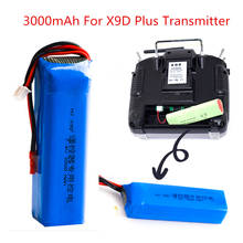 2S 7,4 V 3000mAh обновленная перезаряжаемая Lipo батарея для Frsky Taranis X9D Plus передатчик Игрушка аксессуары 2024 - купить недорого