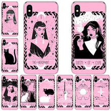 Pink Witches Moon Tarot Mystery Phone Case For Apple Iphone 13 Pro Max 12 Mini 11 X XS XR 8 7 6 6S Plus SE 2020 5 5S Cover Shell 2024 - buy cheap