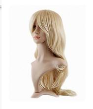 Shun термостойкие вечерние волосы доставка> Горячее предложение! Сексуальные женские блонд волнистые косплей парик Длинные 10,21 2024 - купить недорого