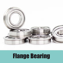 F607ZZ Flange Bearing 7x19x6 mm ABEC-1 10PCS Flanged F607 Z ZZ Ball Bearings 2024 - buy cheap