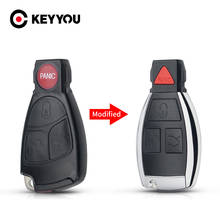 KEYYOU-carcasa de llave de coche remota modificada, mando a distancia 3 + 1 botones para Mercedes Benz C E S M CLS CLK W203 W205 W211GL SLK S clase CL55 AMG C43 2024 - compra barato