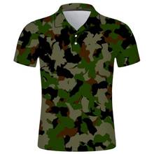 Summer Short Sleeve Sweatshirt Camouflage Polo Shirt Men 3D Printed Children Graphic Shirts Casual Streetwear Harajuku Cool Tops 2024 - buy cheap