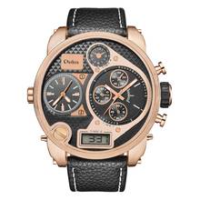 Большие наручные часы Мужские Модные Военные спортивные часы люксовый бренд OULM часы с двойным дисплеем кварцевые часы relogio masculino 2024 - купить недорого