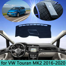 Car Dashboard Avoid Light Pad Instrument Platform Desk Cover Mats Carpets For Volkswagen VW Touran MK2 2016~2020 2017 2018 2019 2024 - buy cheap