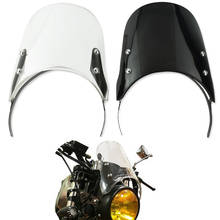 1 conjunto de para-brisa de plástico abs para motocicleta, esportivo compacto, tela transparente com defletor de vento para modelos royal enfield, clássico, 500cc 2024 - compre barato