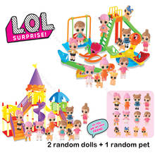 Оригинальные куклы LoL Surprise, развлекательные парковые качели, игрушечный набор «сделай сам», милые куклы Lol, игрушки для девочек, подарки на день рождения 2024 - купить недорого