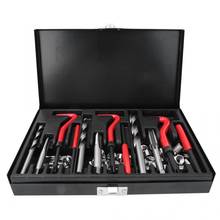 Kit de reparo de broca, 88 peças, metálica vermelha, restaurador, conjunto de ferramentas de garagem de oficina, 6mm-10mm, conjunto de ferramentas manuais multifuncionais 2024 - compre barato