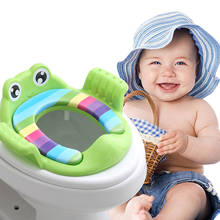 Portable Kids Travel Potty Seat Baby Toilet Potties Children's Pot Safe With Armrest Outdoor Infant Pots Cushion WC Frog Cartoon 2024 - buy cheap