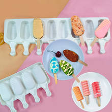 Meibum-moldes de silicona para helado, palitos de madera, bandeja de cubo de leche y zumo, utensilios de cocina para postre de verano, 50 Uds. 2024 - compra barato