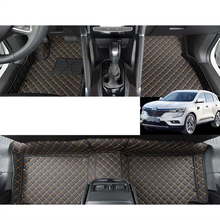 Estilo de coche de cuero de alfombras de piso para renault koleos Samsung QM6 2016, 2017, 2018, 2019, 2020 alfombra 2024 - compra barato