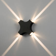 Lámparas de pared LED modernas para exteriores, luces impermeables en forma de cruz para Hotel, Villa, sala de estar, dormitorio, candelabro, pasillo 2024 - compra barato