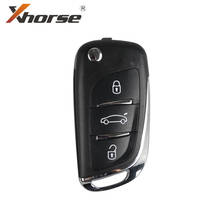 Xhorse VVDI2 para DS Tipo de llave de control remoto 3 botones para Volkswagen XNDS00EN inalámbrico llave 5 unids/lote 2024 - compra barato