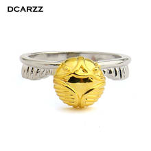 Retro Winged Golden Ring Gold Silver Plated Women Wedding Rings  Kids Halloween Gift Classic Movie Jewelry Wholesale 2024 - buy cheap