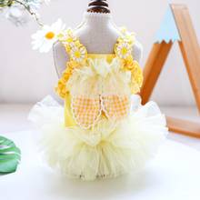 Yellow Rabbit Pet Dog Clothes For Small Puppy Animal Girl Boy Cat Lace Tutu Skirt Summer Cooling Chihuahua Yorkshire Accessories 2024 - buy cheap